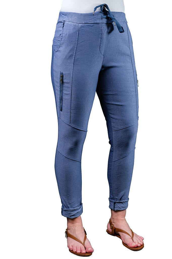 PL155-427 Jeans Danica Side Zipper Pant