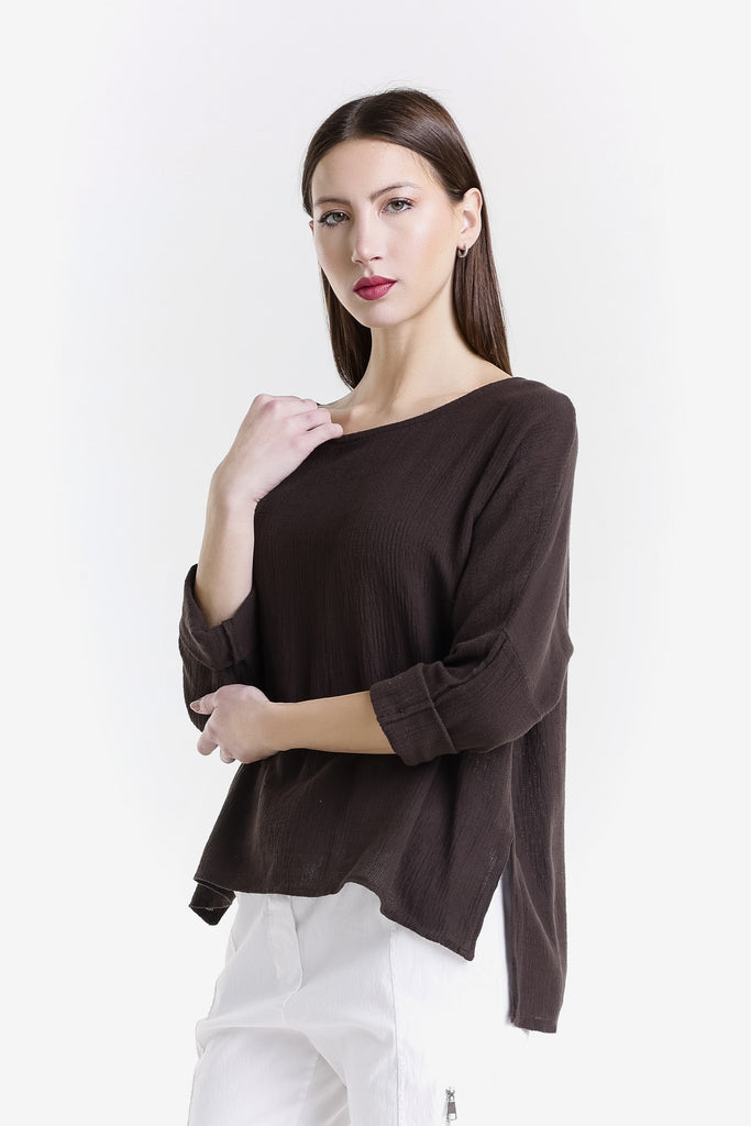 BLS116 202 Espresso Noa LS Raglan Top-3