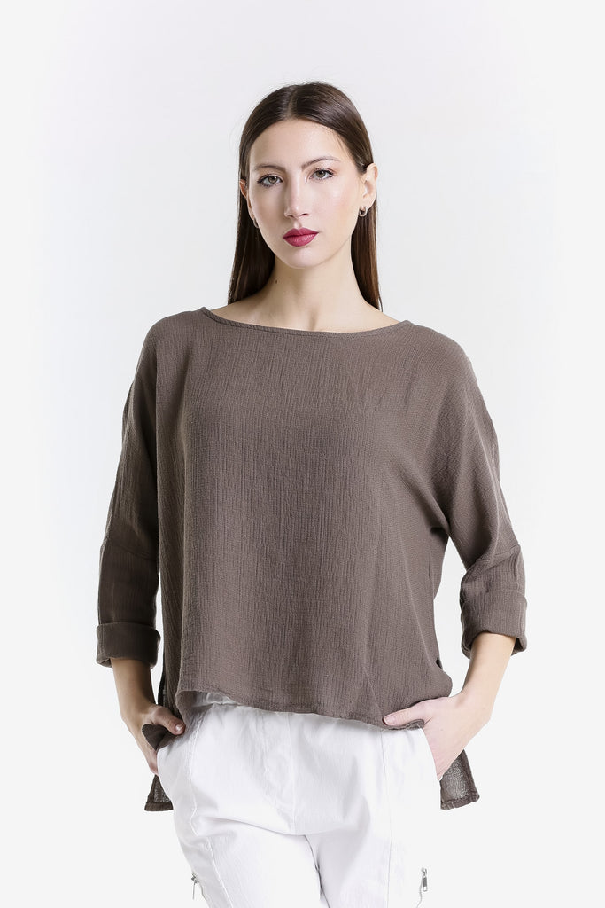 BLS116 243 Dark Taupe Noa LS Raglan Top-1