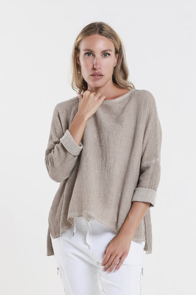 BLS116 247 Dark Taupe Enzyme Noa LS Raglan Top-2