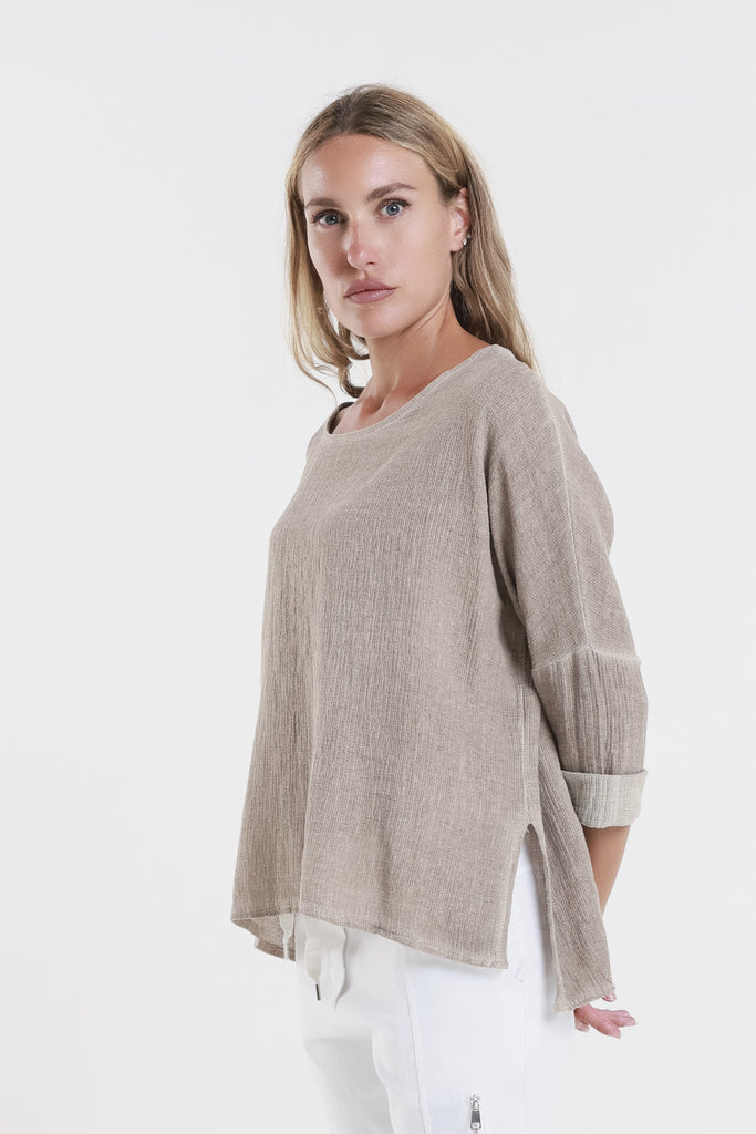 BLS116 247 Dark Taupe Enzyme Noa LS Raglan Top-3