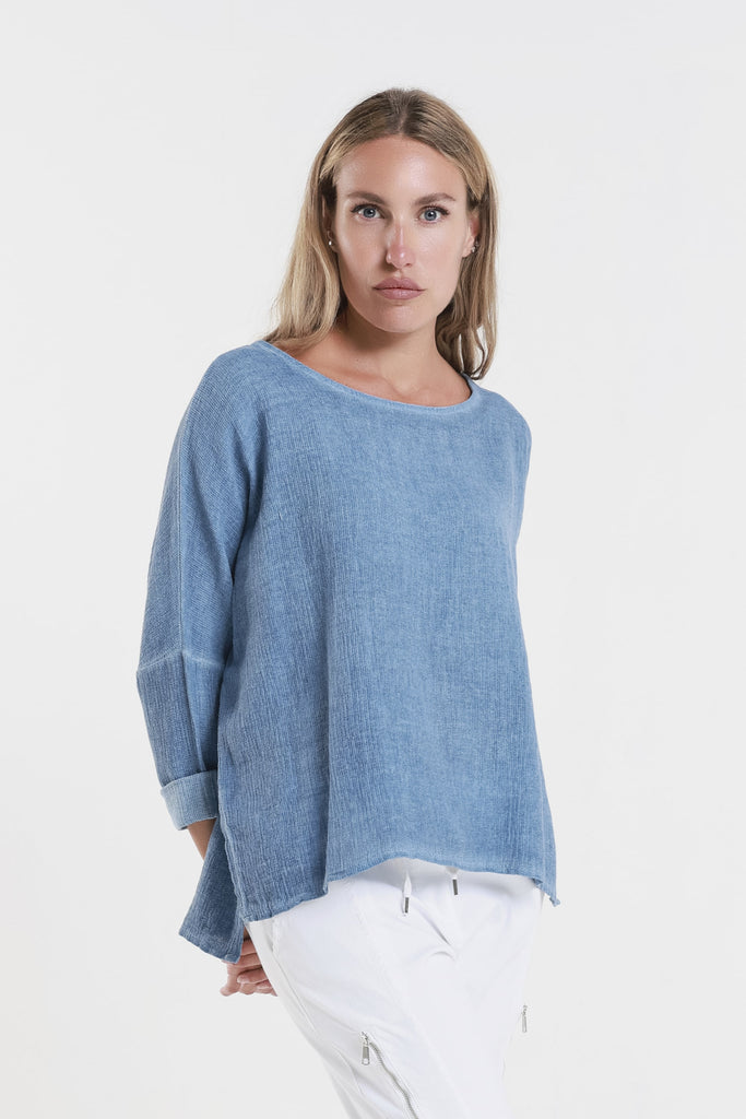 BLS116 429 Jeans Enzyme Noa LS Raglan Top-2