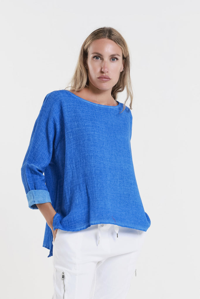 BLS116 460 Royal Blue Enzyme Noa LS Raglan Top-3