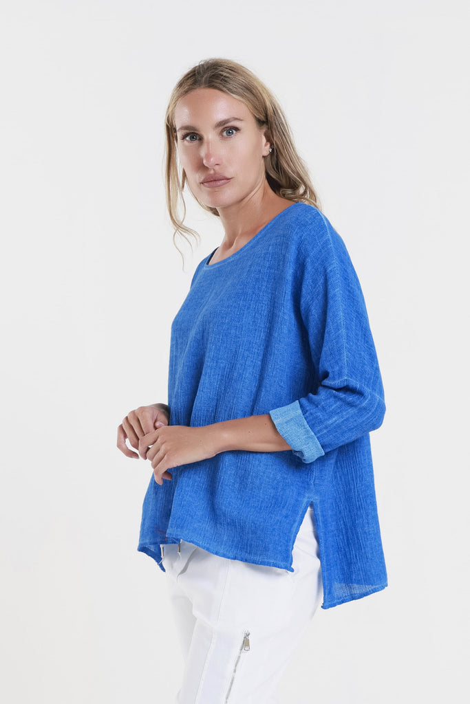 BLS116 460 Royal Blue Enzyme Noa LS Raglan Top-4