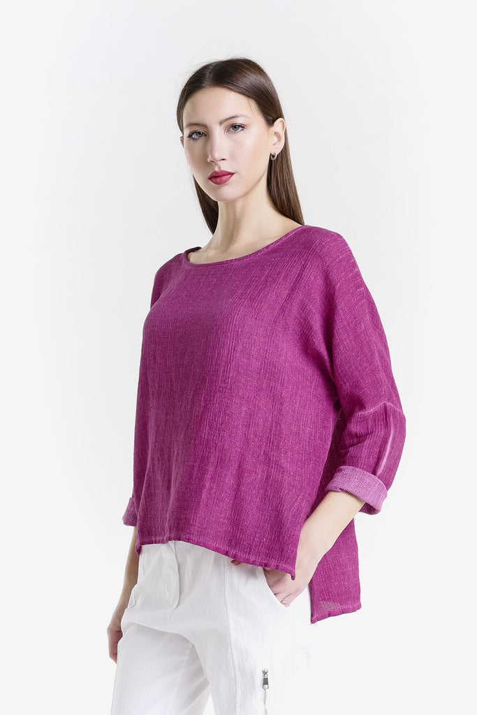BLS116 629 Dark Cherry Enzyme Noa LS Raglan Top-3