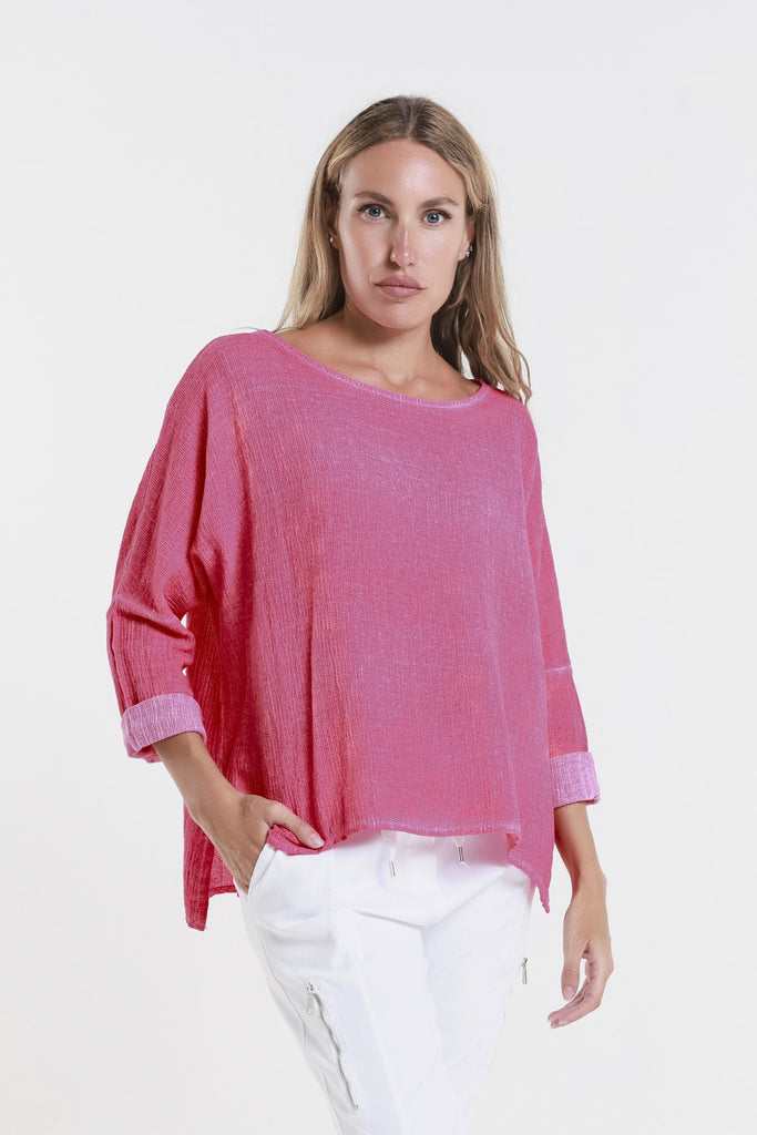 BLS116 641 Strawberry Enzyme Noa LS Raglan Top-1