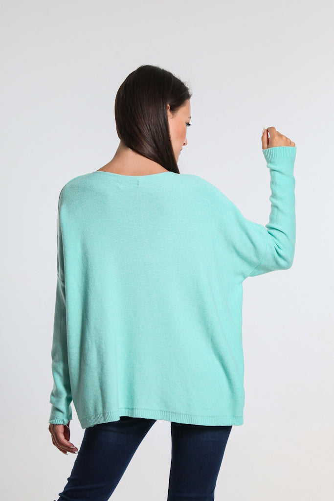 BLS423-362 Tiffany Darby Seriously Soft Single Pocket Sweater