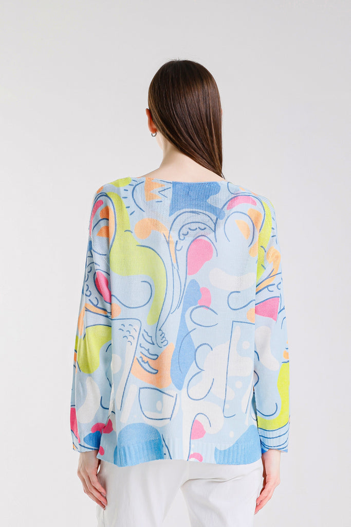 BLS431C 430 Sky Blue Carnival Hannah LS Light Sweater