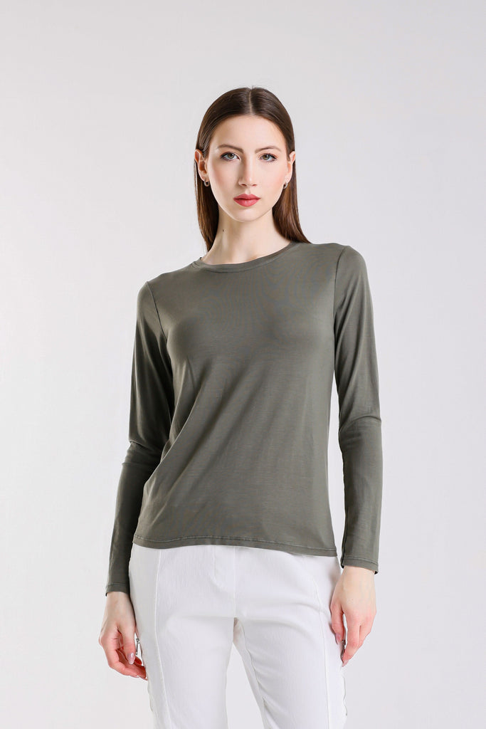 BLS432 303 Army Renata Long Sleeve Crew Neck Tee