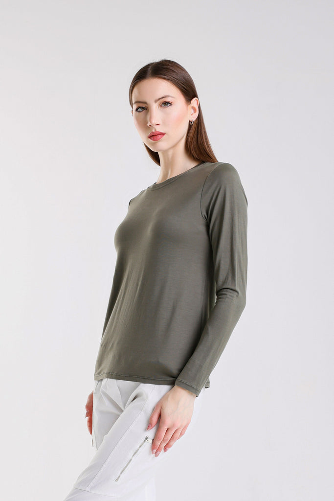 BLS432 303 Army Renata Long Sleeve Crew Neck Tee
