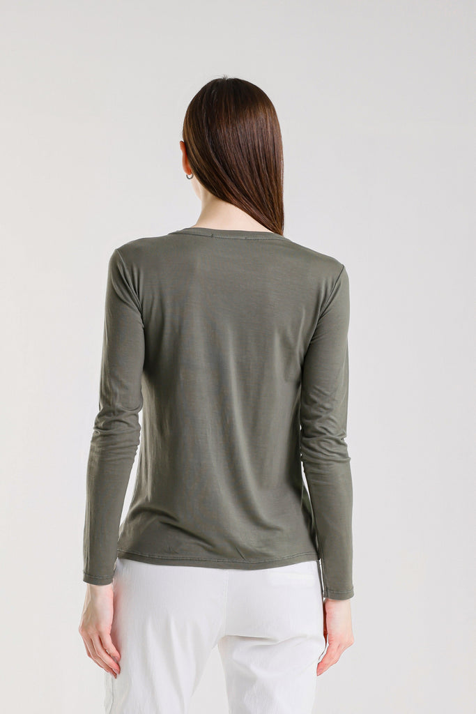 BLS432 303 Army Renata Long Sleeve Crew Neck Tee