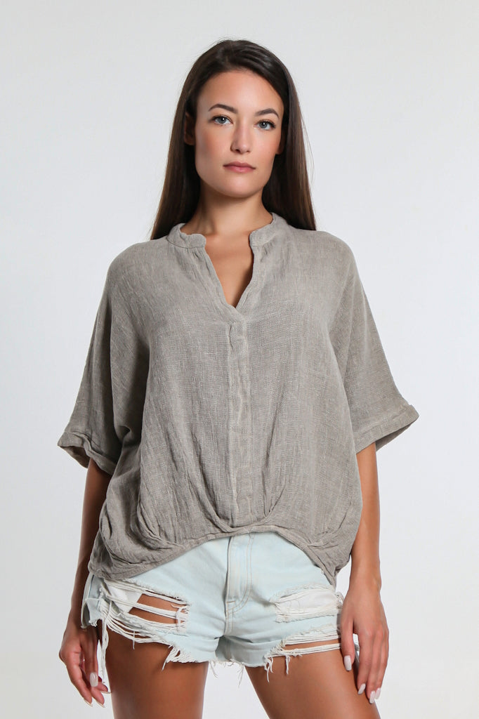 BSS194-247 Taupe Enzyme Jamine LinCo Twist Bottom Top