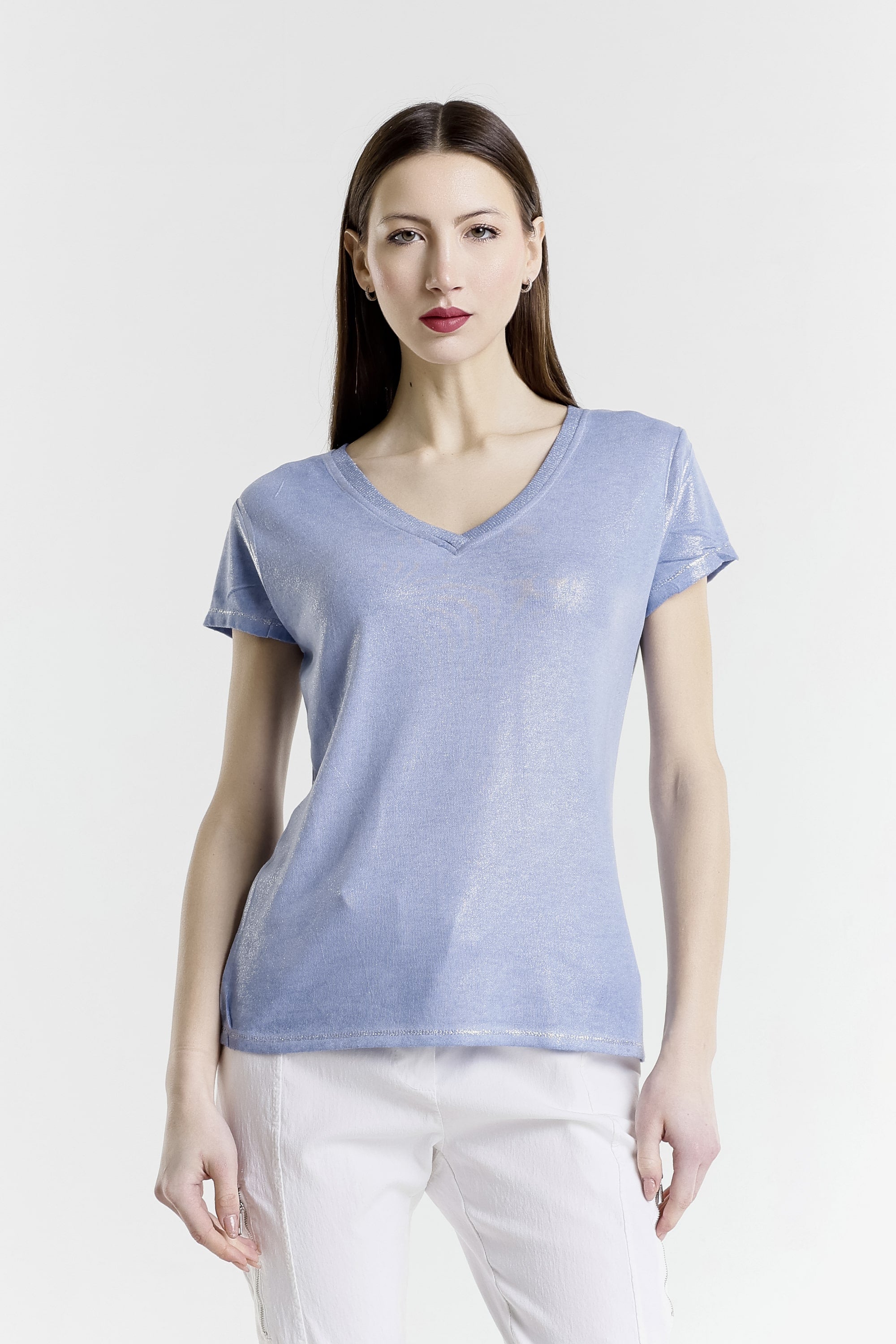 Genie Short Sleeve Laminated Front Top (BSS230) – TINA Stephens Group