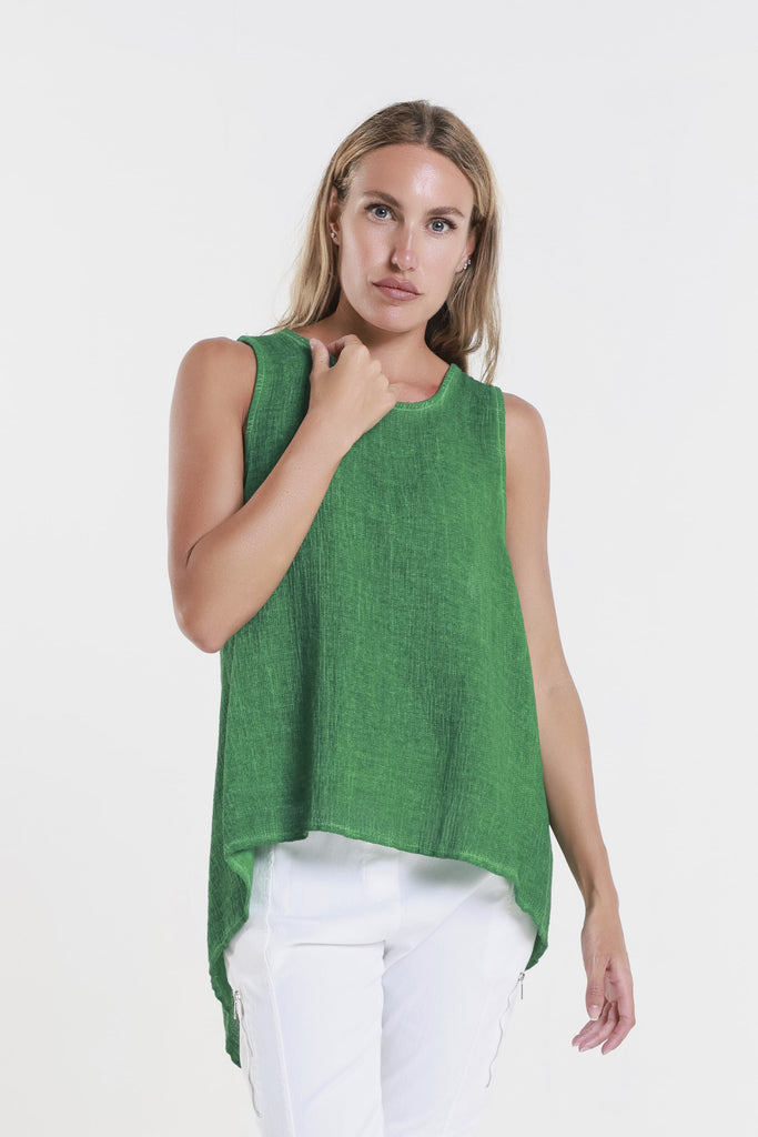 BT117 372 Gucci Green Enzyme Lexa Lin-Co Tunic Tank