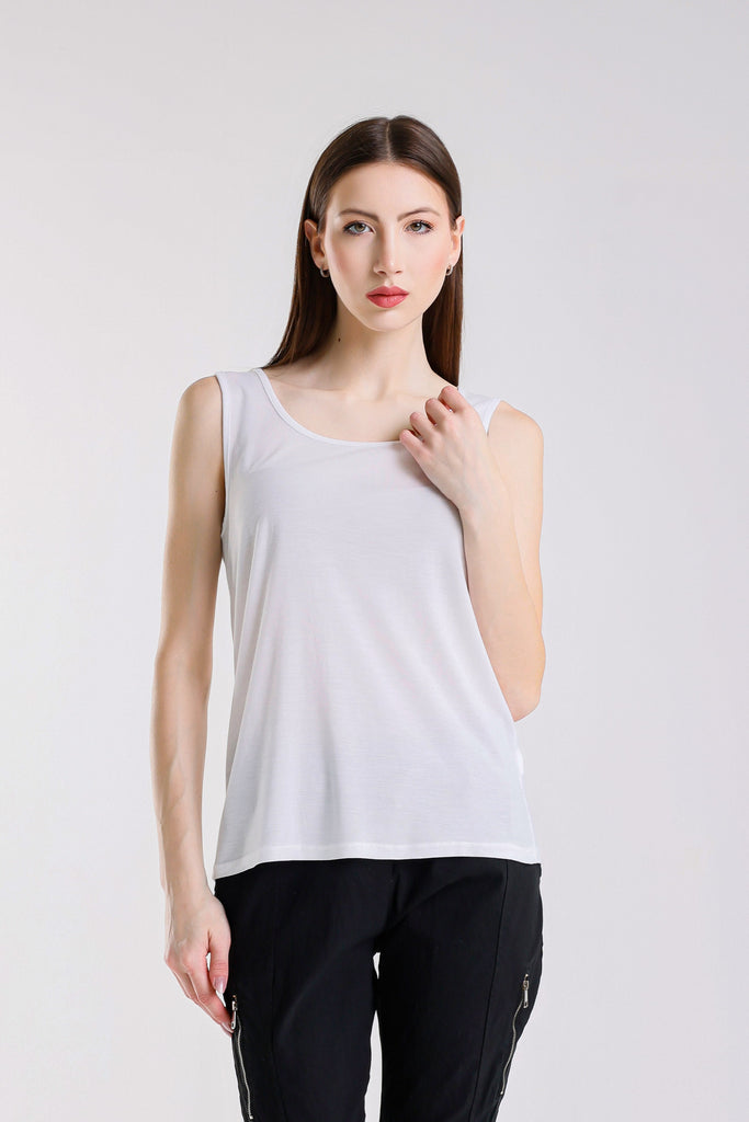 BT401 100 White Roma Tank