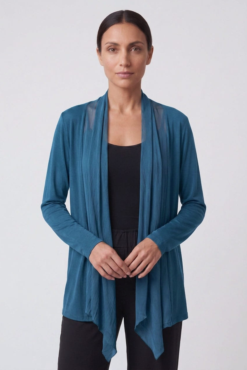 Carla Open Cardi w/Silk Trim (CLS201) – TINA Stephens Group