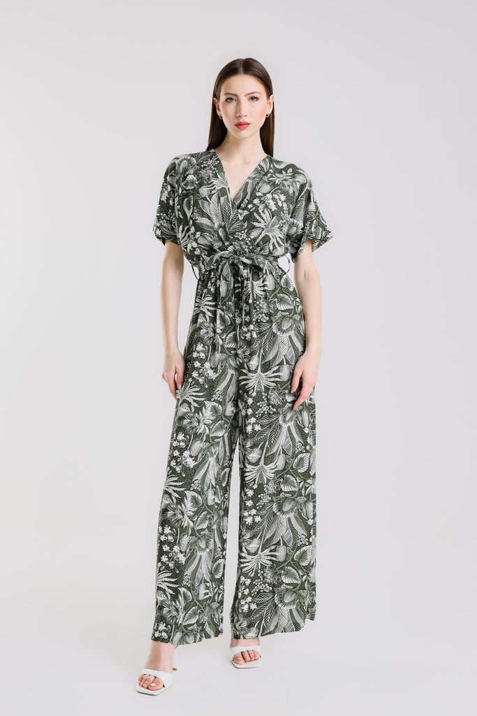 DSS202T 303 Army Tropical Rebecca SS Surplice Jumpsuit