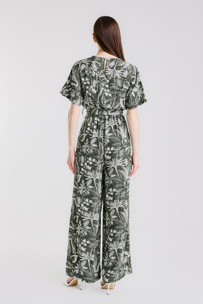 DSS202T 303 Army Tropical Rebecca SS Surplice Jumpsuit
