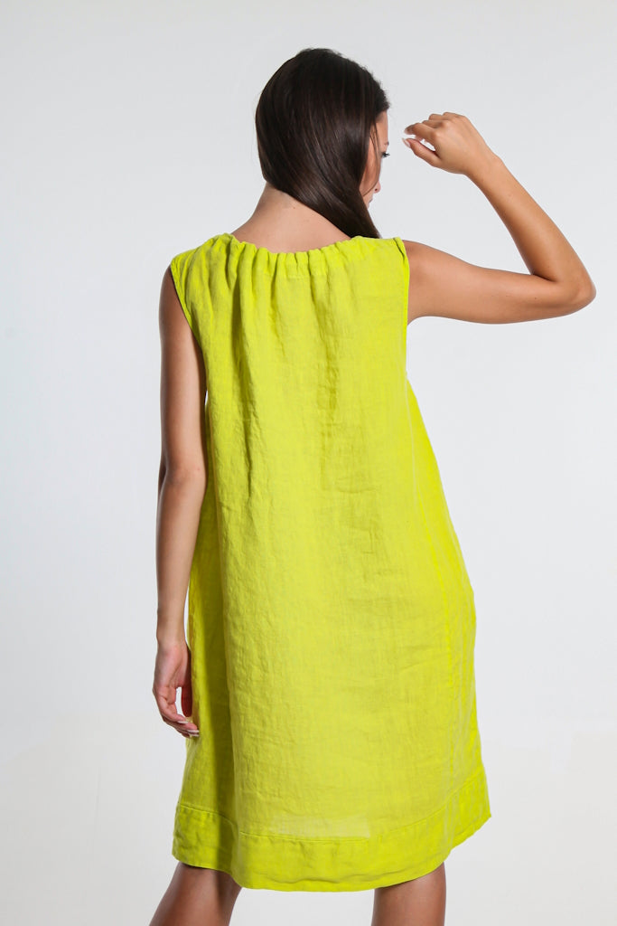 Devin Linen Shift Dress (DT119) 250 Beige / One Size Devin Linen Shift Dress (DT119) 250 Beige / One Size