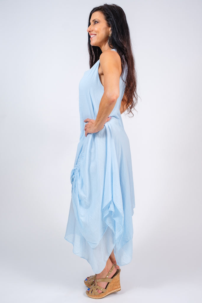 DT120-430 Sky Blue Matilda Cotton Gauze Dress