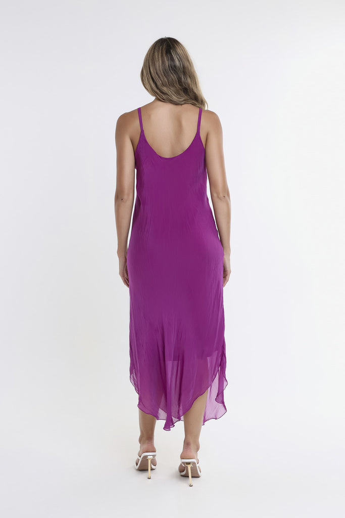 DT224 520 Orchid Rachel Silk Midi Dress-4