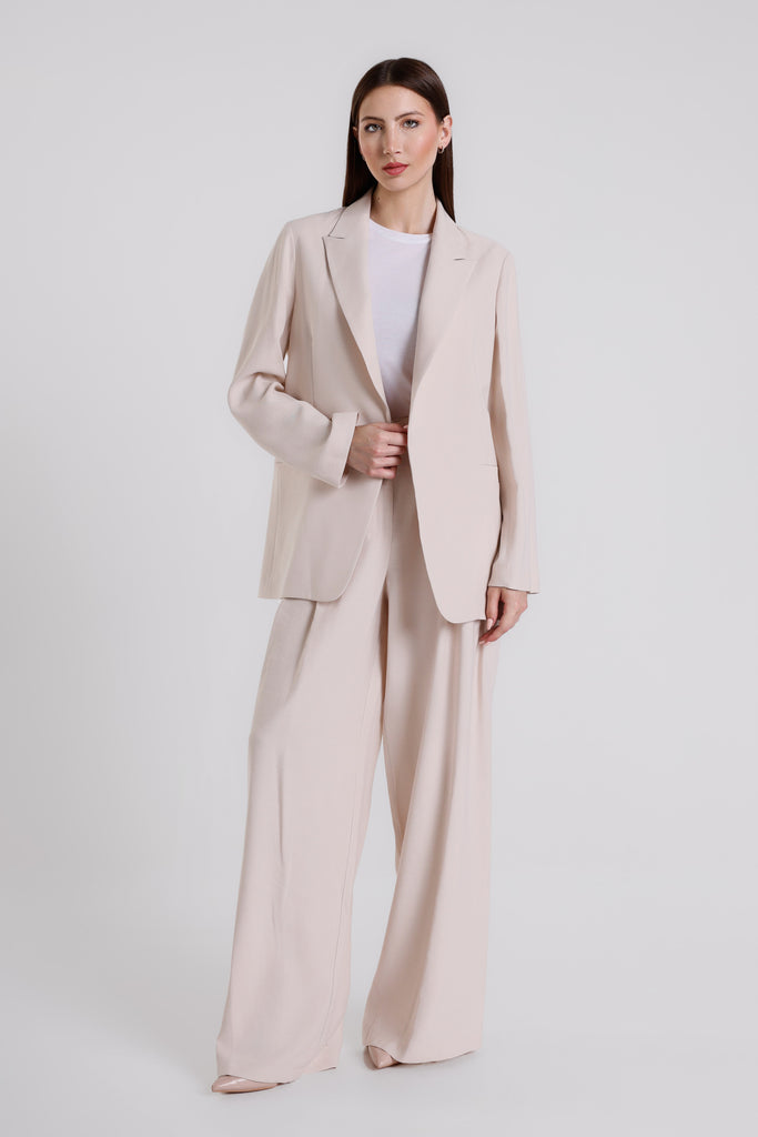 JLS201 230 Stone Carmine Slouchy Blazer