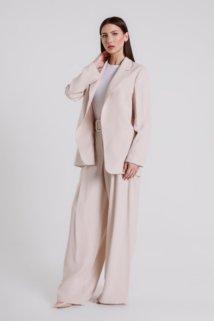 JLS201 230 Stone Carmine Slouchy Blazer