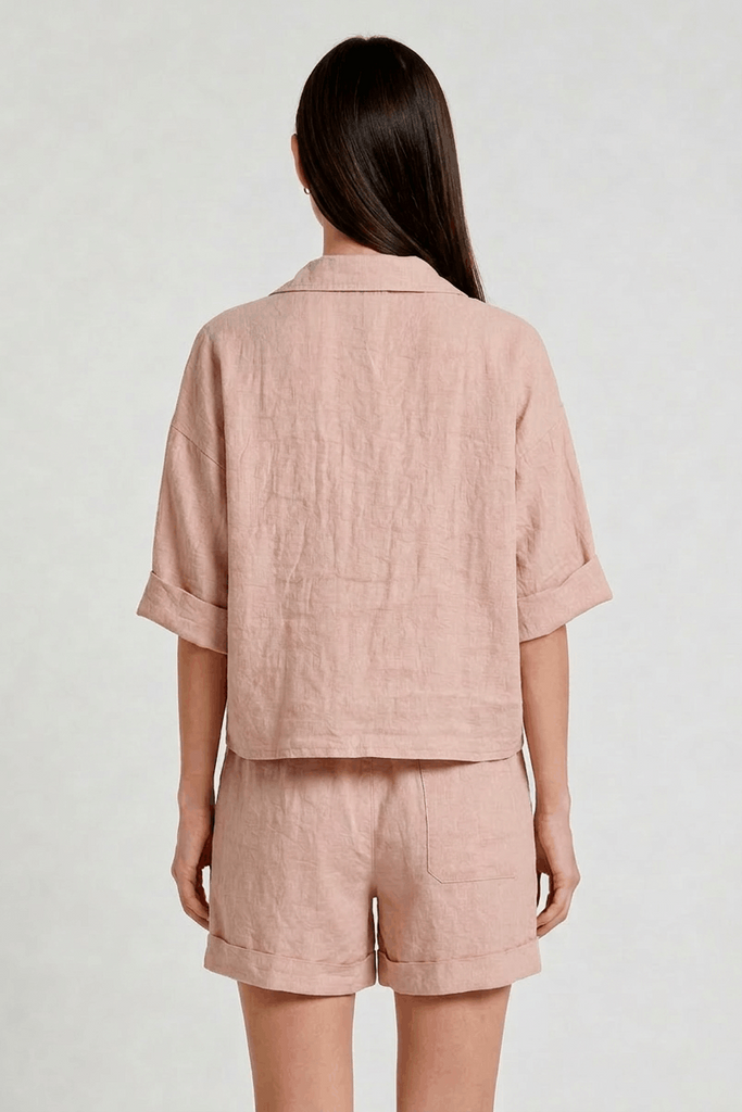 Liv Cropped Linen Jacket (JQ108) – TINA Stephens Group