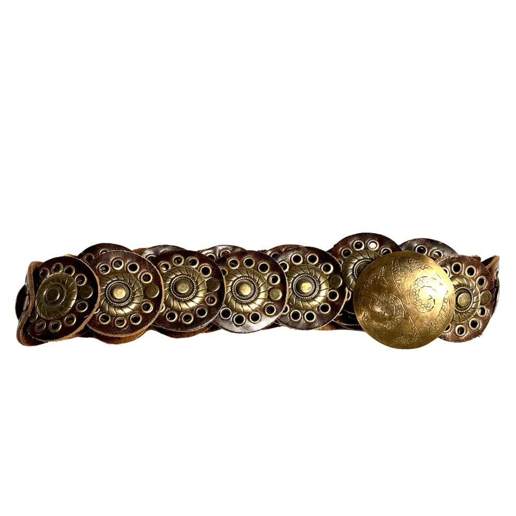 MBL101G 202 Espresso Cody Disc Belt w/ Gold Grommet