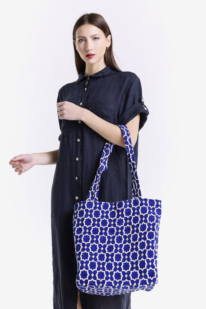 MHB101 407 Royal Blue Casper Large Format Shopping Bag