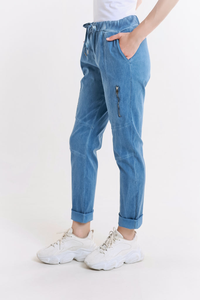 PL155-429 Jeans Danica Side Zipper Pant