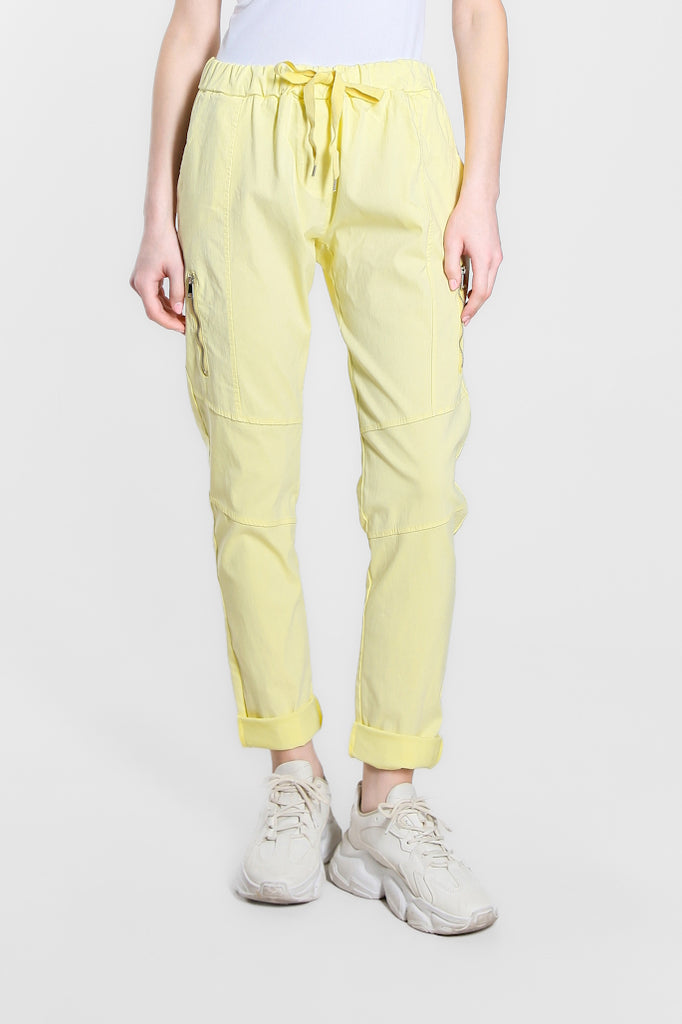 PL155-700 Yellow Danica Side Zipper Pant