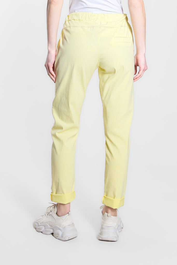 PL155-700 Yellow Danica Side Zipper Pant