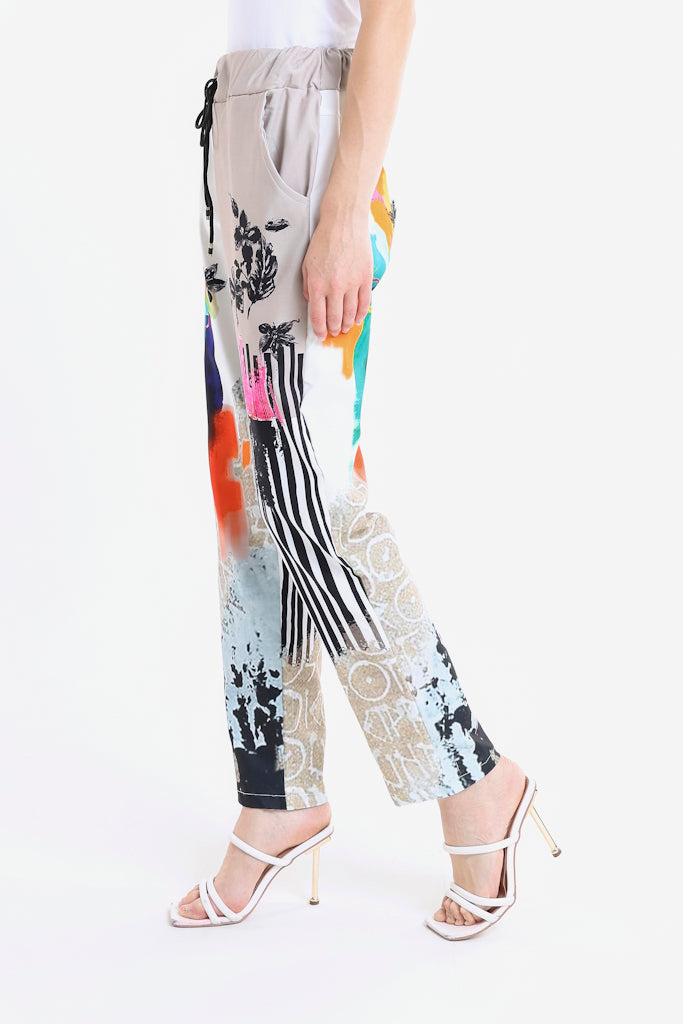 PL178L-100 White Wall Art Saoirse Featherweight Drawstring Pant