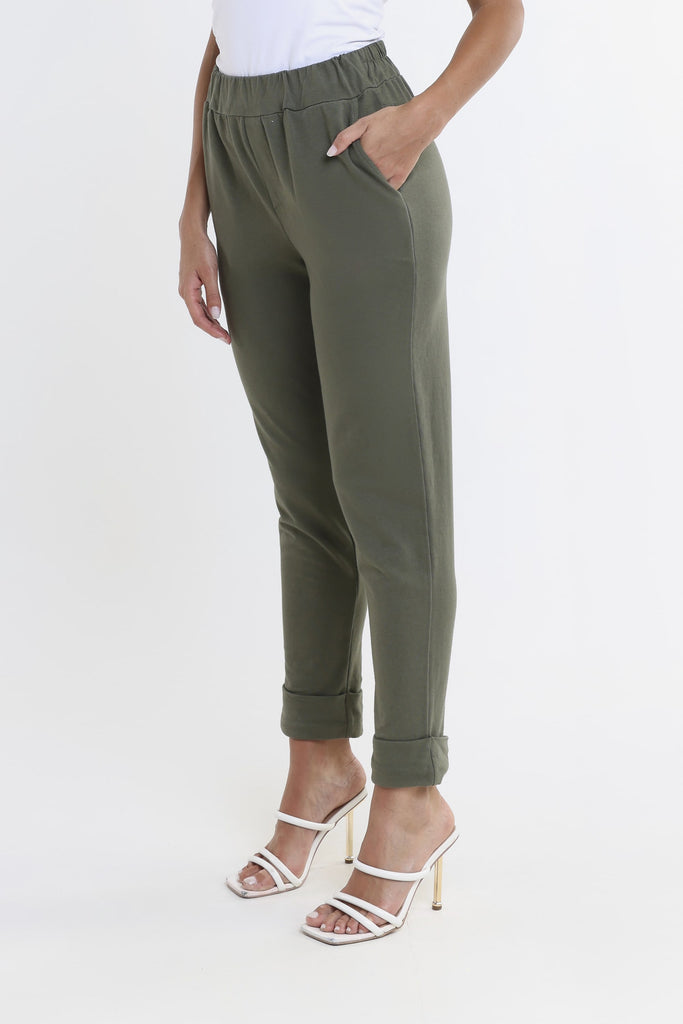 PL193 303 Army Tamara French Terry Jogger-Side