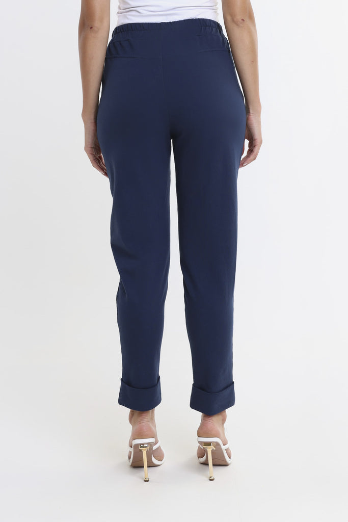 PL193 409 Navy Tamara French Terry Jogger-Back