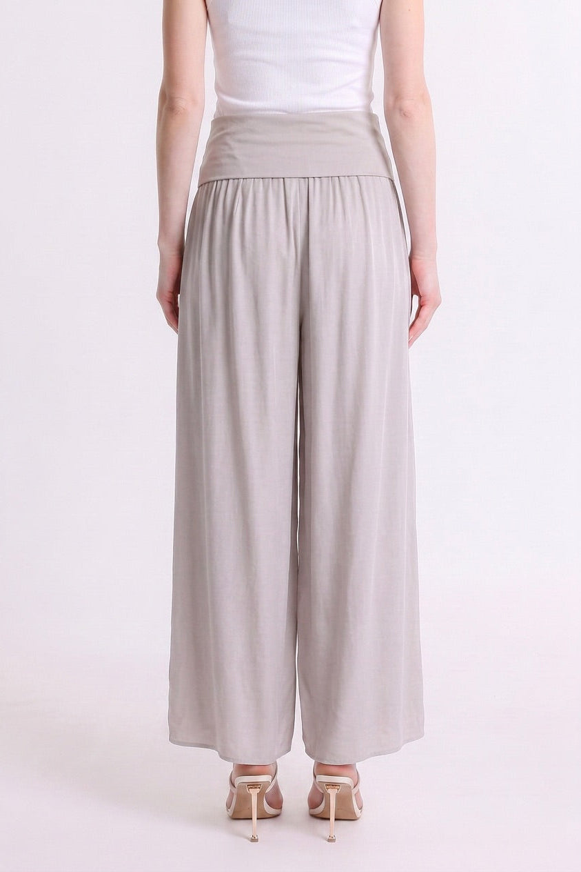 Mercedes Foldover Waist Silk Pant (PL203) – TINA Stephens Group