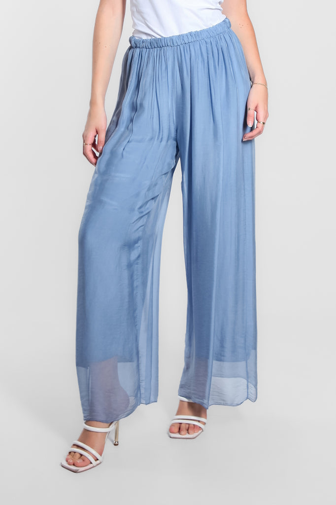 PL212-427 Jeans Roxy Silk Straight Leg Pant