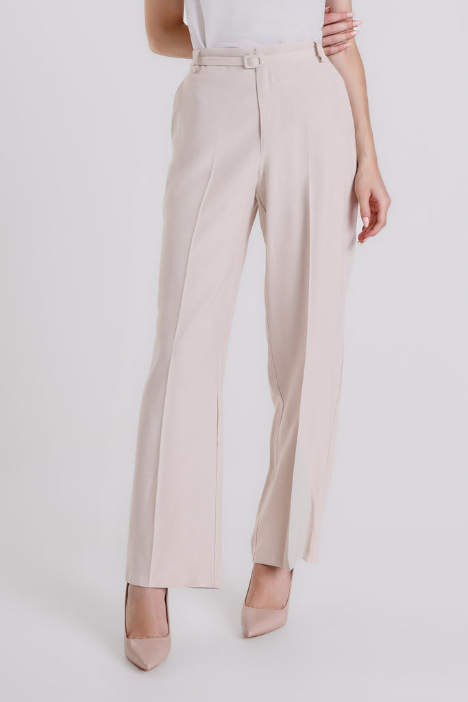 PL221 230 Stone Romina Wide Leg Pant