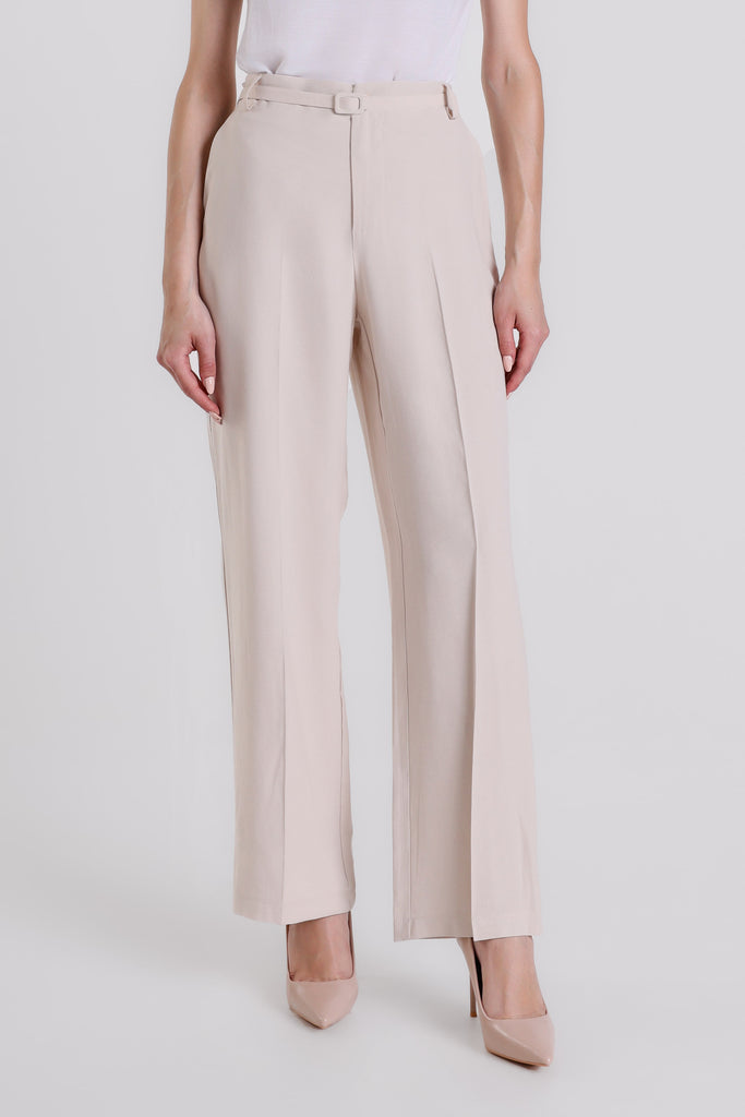 PL221 230 Stone Romina Wide Leg Pant