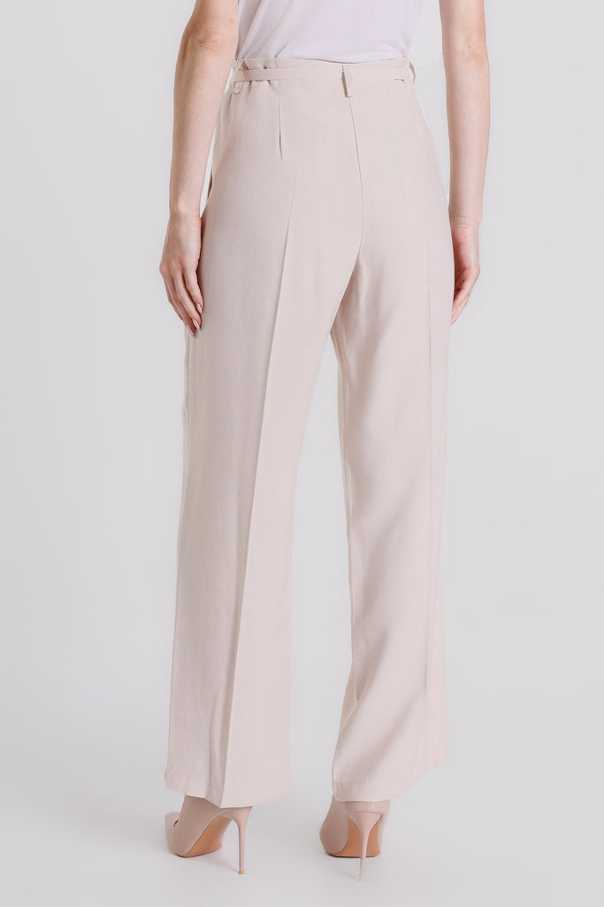 PL221 230 Stone Romina Wide Leg Pant