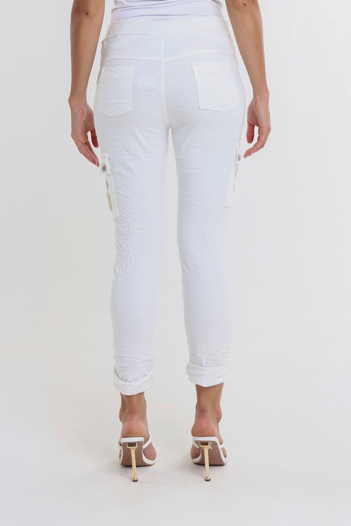 PL700-105 Cream Ashley Cargo Pant