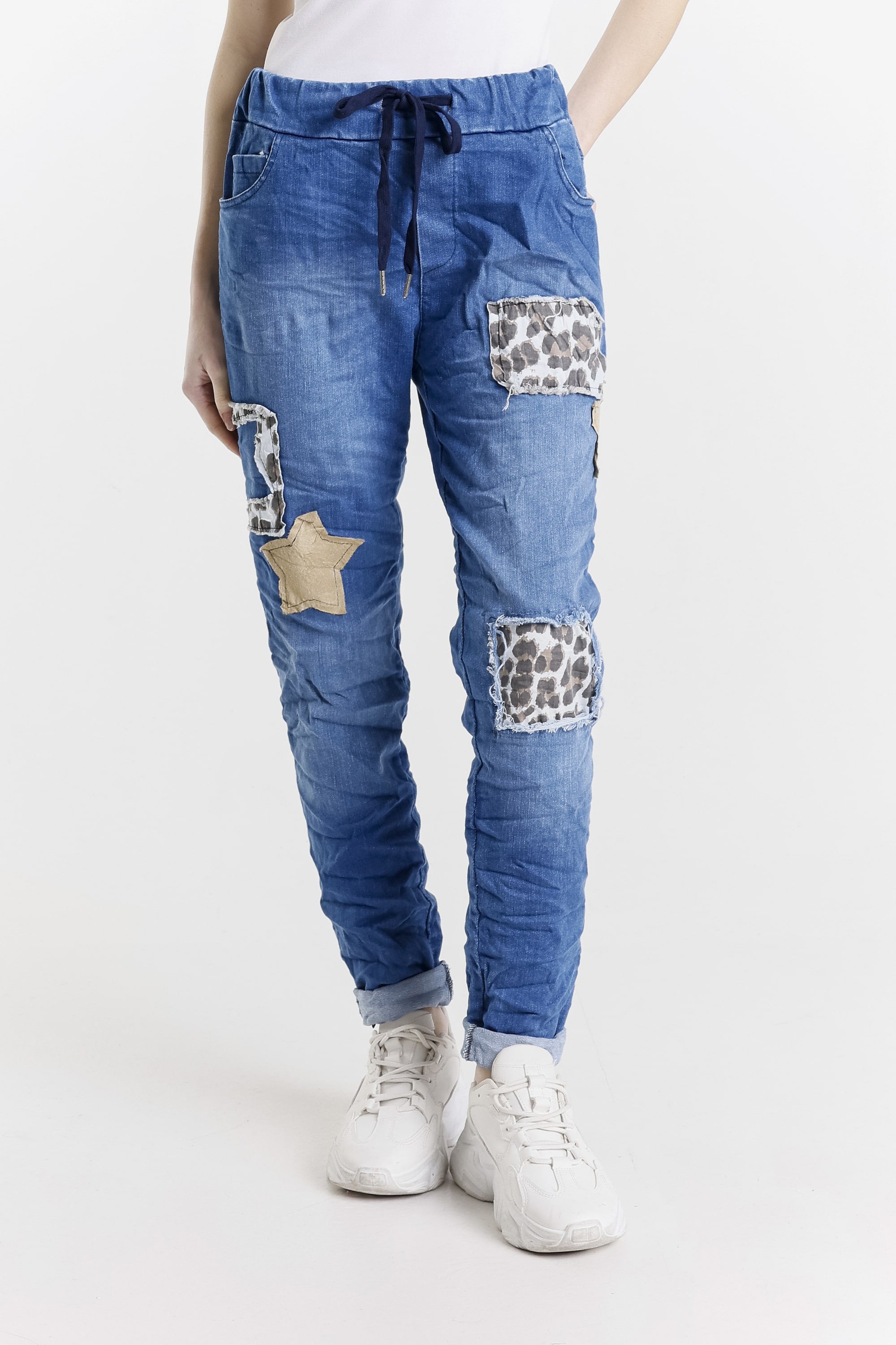 Justene Leopard Patch Print Jeans (PL711) – TINA Stephens Group