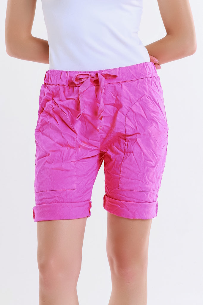 PS101-672 Fuchsia Skylar Double Pocket Short