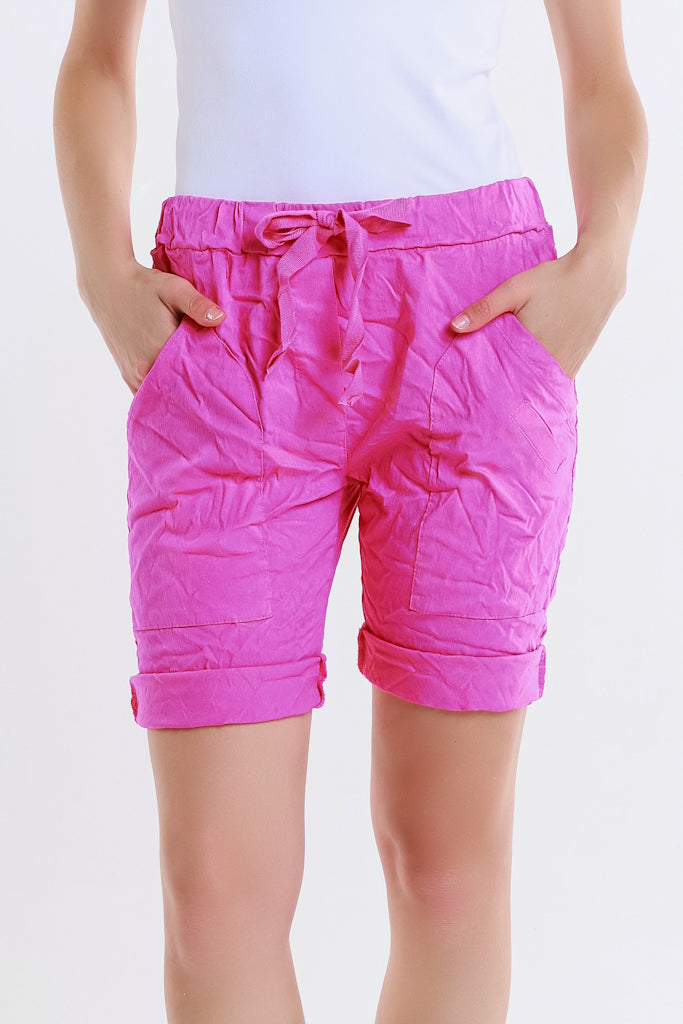 PS101-672 Fuchsia Skylar Double Pocket Short