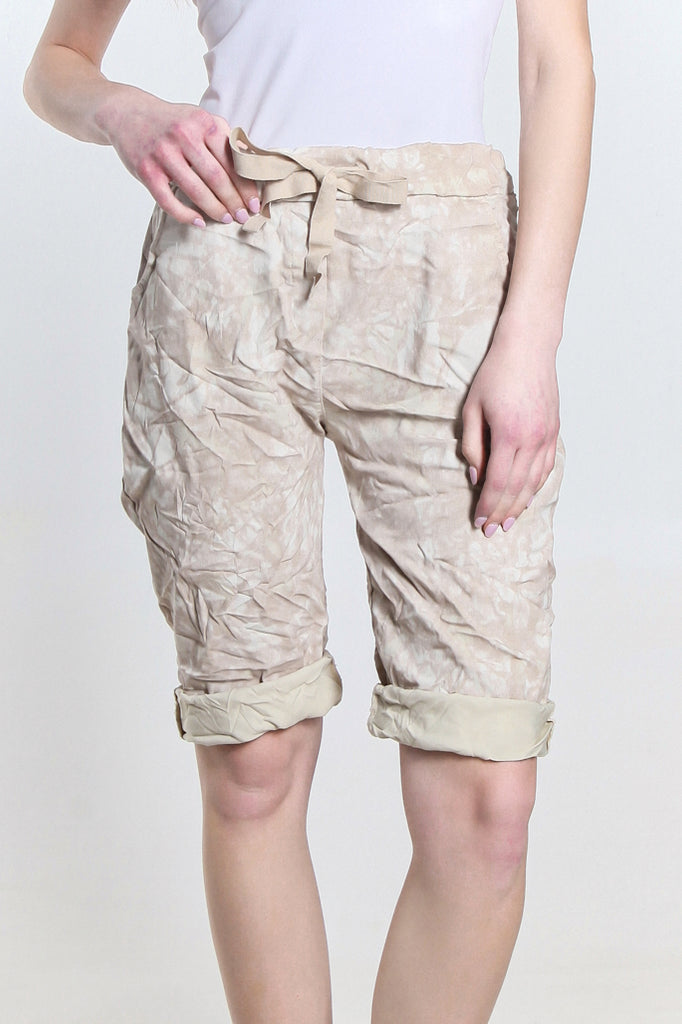 PS106T-250 Beige Tonal Splotch Della Short