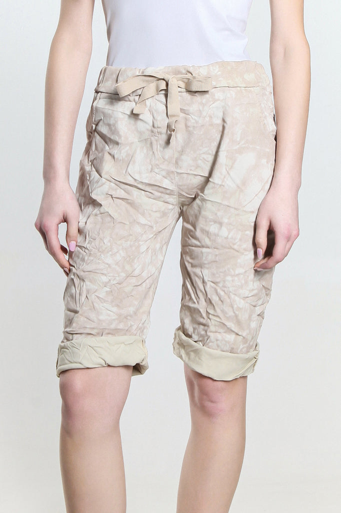 PS106T-250 Beige Tonal Splotch Della Short