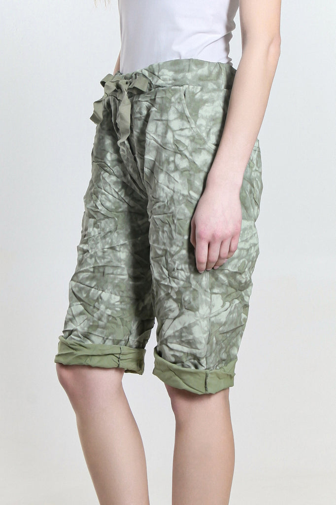 PS106T-303 Army Tonal Splotch Della Short