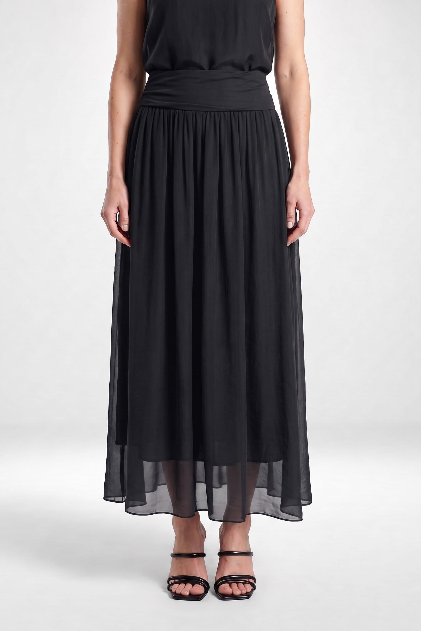 Brenda Silk Foldover Waist Skirt (SL204) – TINA Stephens Group