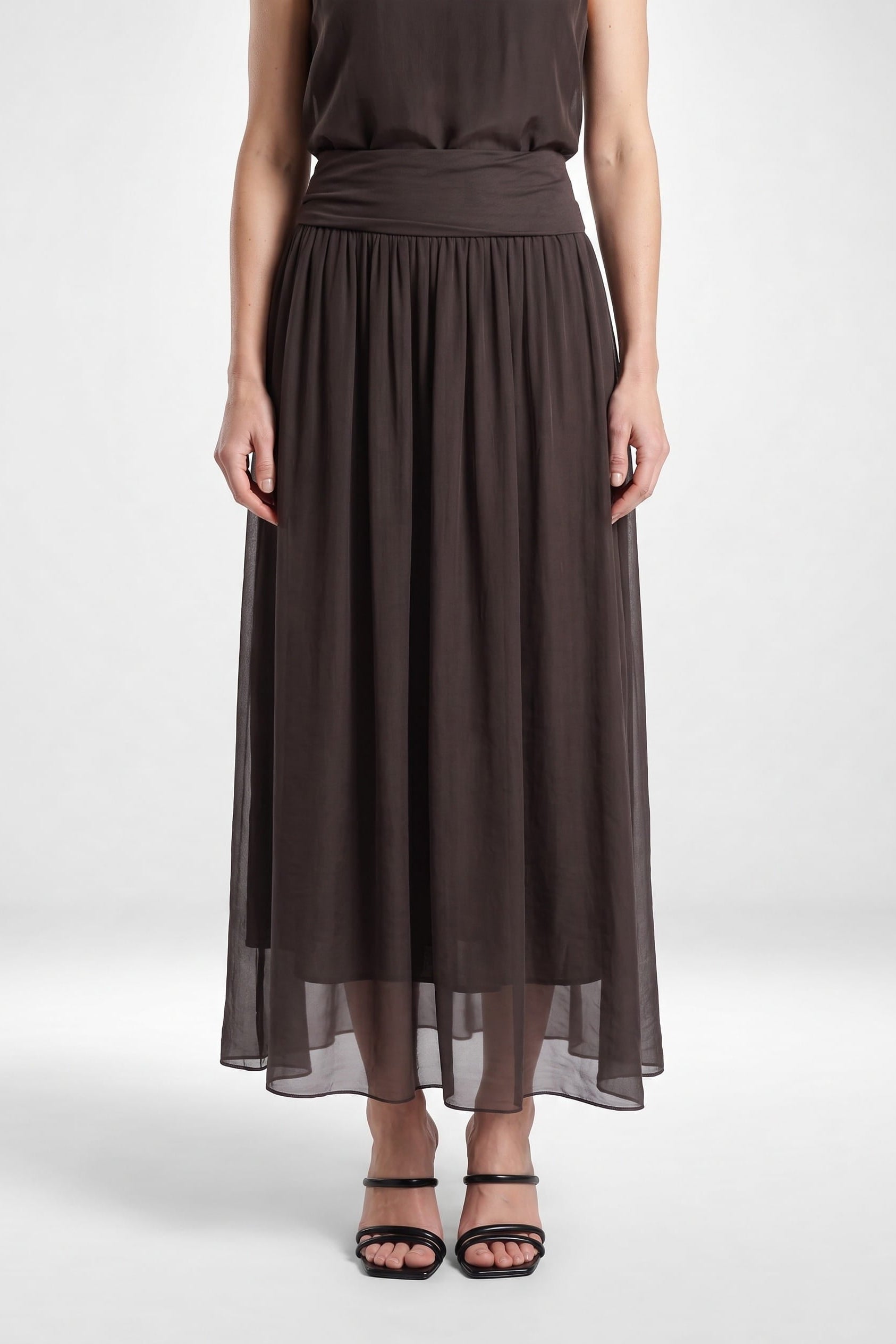 Brenda Silk Foldover Waist Skirt (SL204) – TINA Stephens Group